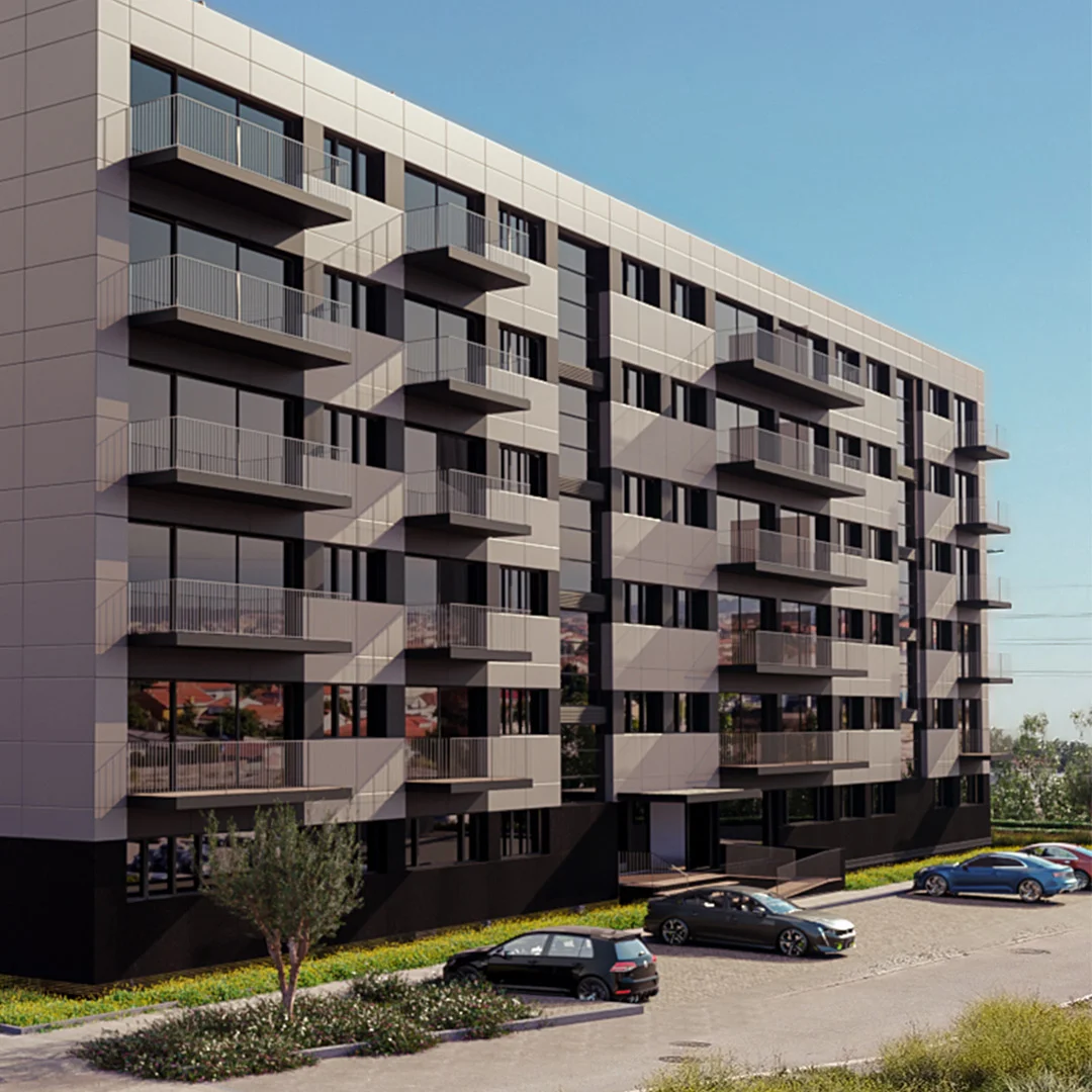 Pormenor de acabamento das Fachadas