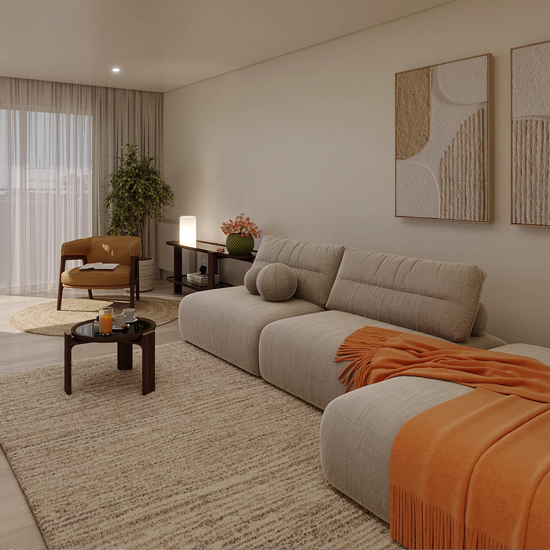 Pormenor de acabamento das Sala