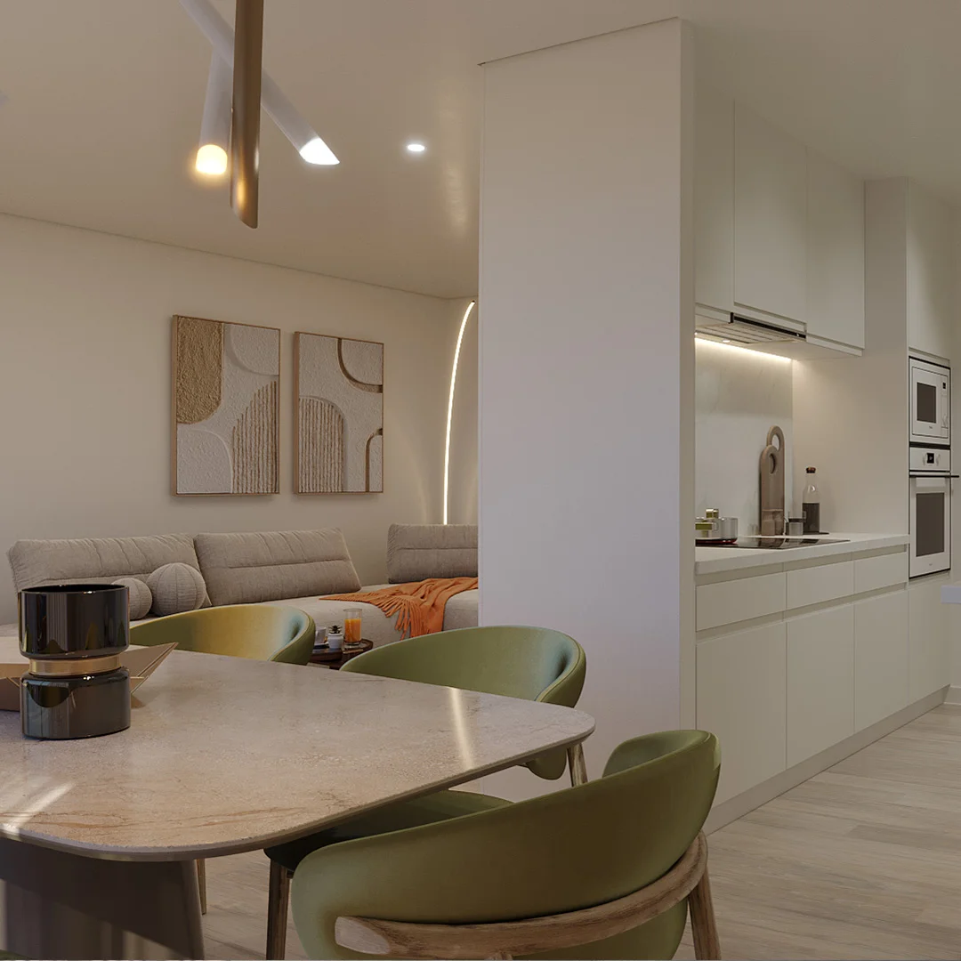 Pormenor de acabamento dos Apartamentos